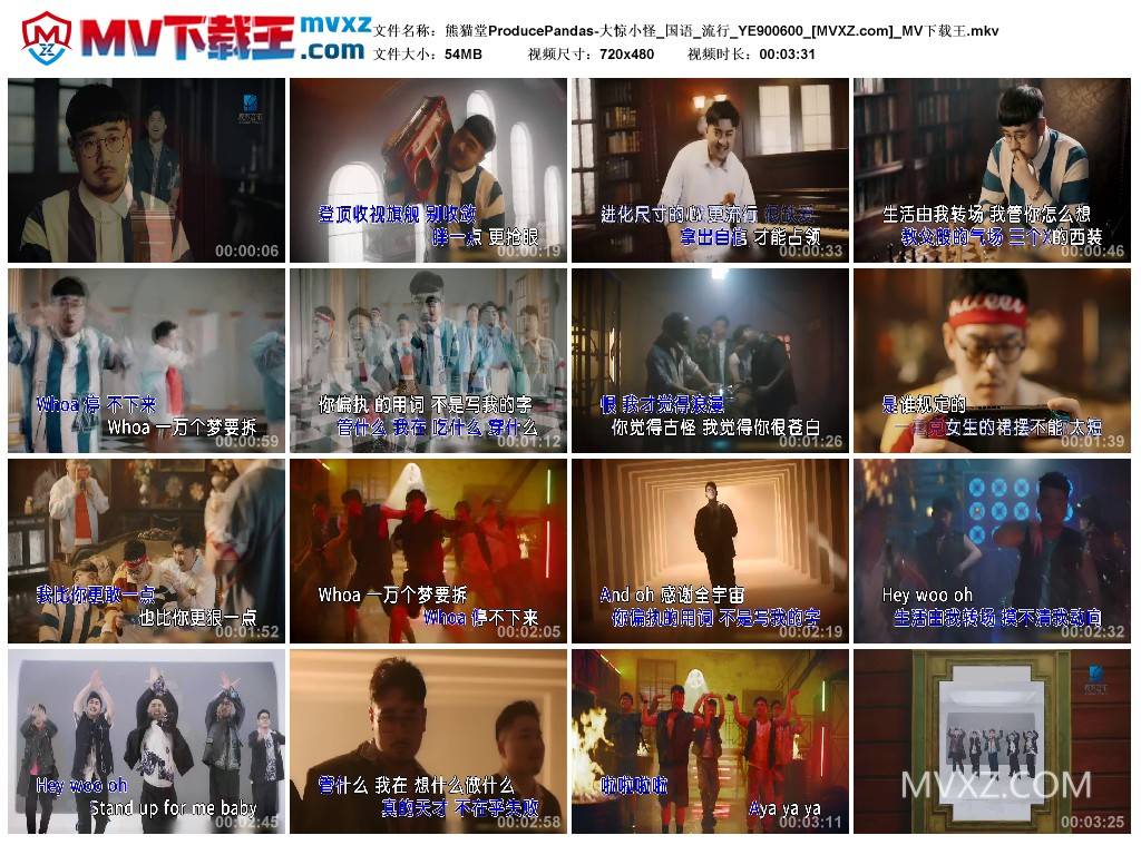 熊猫堂ProducePandas-大惊小怪_国语_流行_YE900600